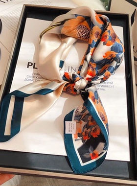 生日礼物CONCISE KITE真丝丝巾礼盒妈妈女友桑蚕丝方巾丝绸围巾女