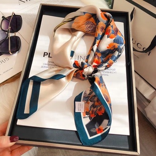 生日礼物CONCISE KITE真丝丝巾礼盒妈妈女友桑蚕丝方巾丝绸围巾女