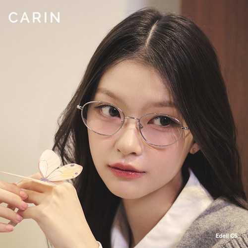 CARIN超轻纯钛眼镜框镜架女Edell