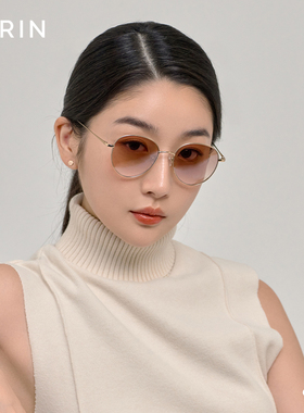 CARIN轻钛墨镜2024新款男女Cindy太阳渐变色方圆脸飞行员高级时尚
