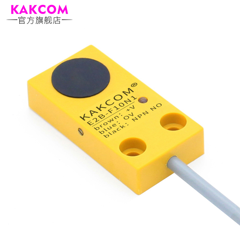 接近开关方形电容式饲料料位液位传感器E2C-F10N1三线NPN常开24v