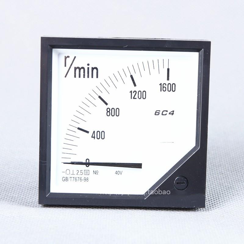 指针式转速表6C4-1600r/min转分表DC10V40V JD1A电磁调速器控制器