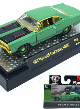 1:64M2车模1969普利茅斯RoadRunner跑车仿真合金汽车模型收藏