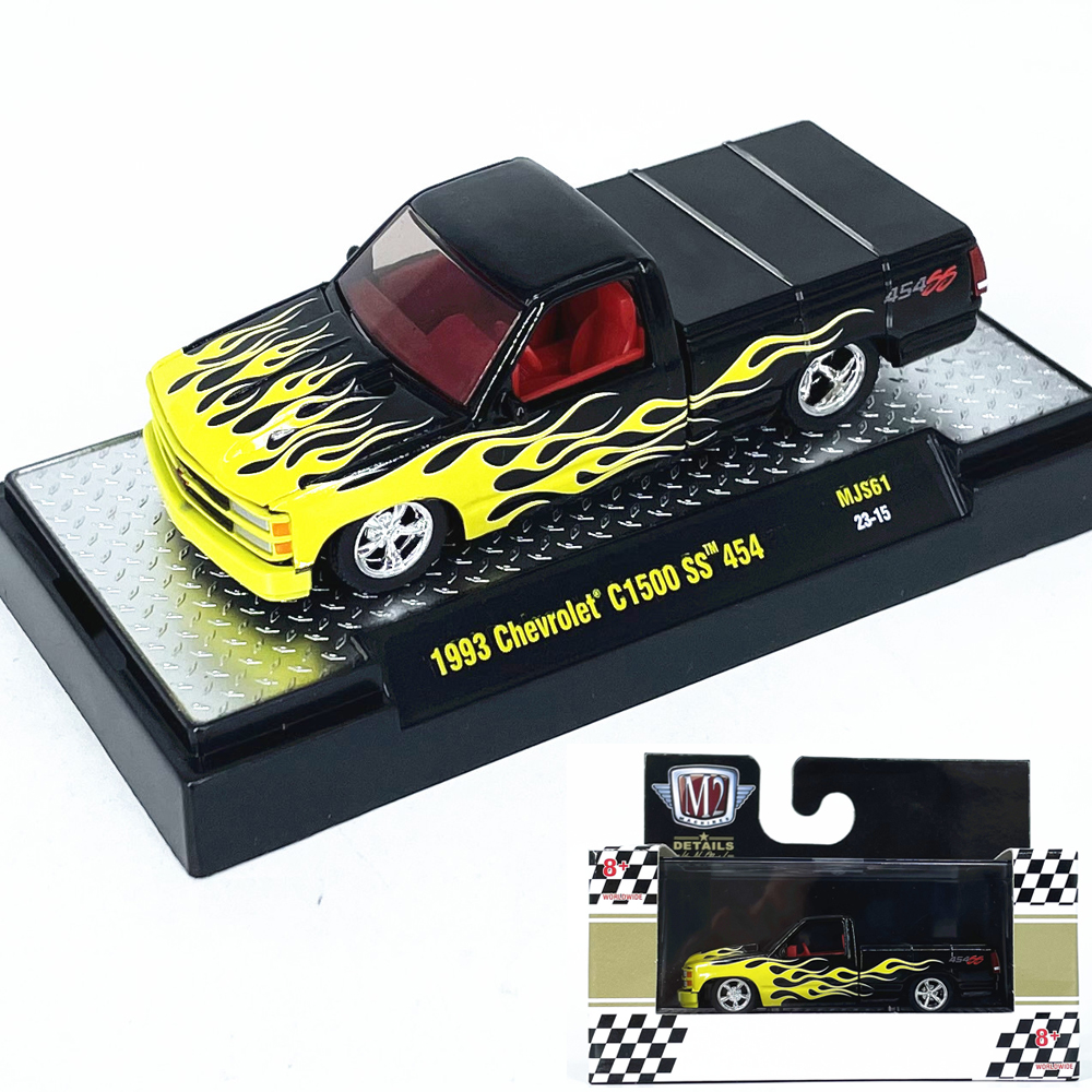 1:64M2车模1993雪佛兰C1500 SS454仿真合金汽车模型收藏摆件