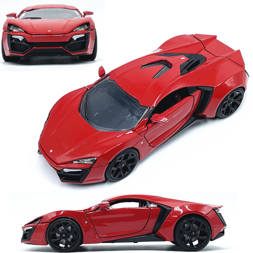佳达jada1:24 速度与激情莱肯跑车lykan hypersport 合金汽车模型