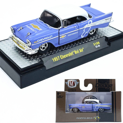 1:64M2车模1957雪佛兰BelAir跑车仿真合金汽车模型收藏