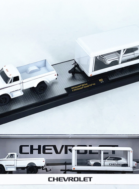 1:64M2车模雪佛兰C60Truck+Chevelle仿真合金汽车模型收藏摆件