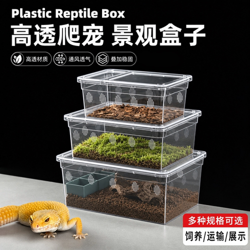 诺摩高透小型爬虫饲养盒