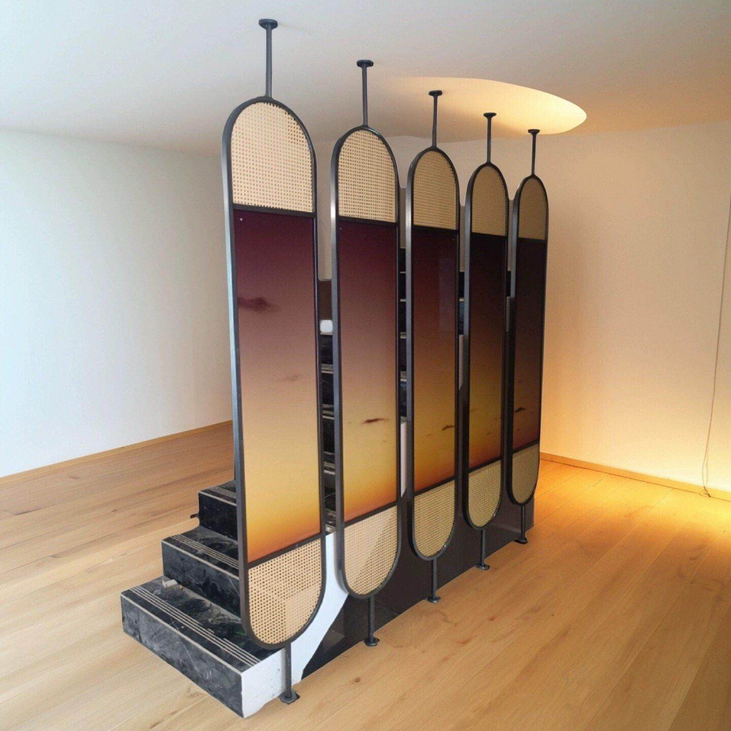 新中式铁艺藤编隔断定制客厅餐厅玻璃屏风玄关现代入户遮挡隔断墙,商业/办公家具,办公屏风/隔断,淘宝优惠券,粉丝福利购,淘宝优惠卷