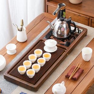 茶盘全自动套装 实木高档长方形排水单炉家用泡茶台 一体式 客厅新款