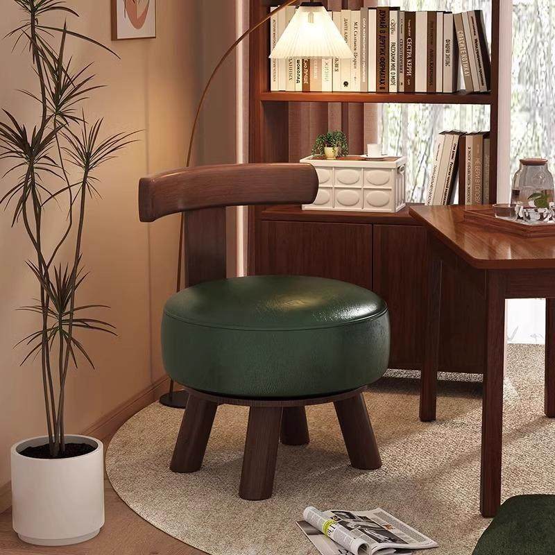 旋转靠背椅新中式实木小凳子家用小椅子客厅沙发凳儿童转椅换鞋凳,住宅家具,矮凳,淘宝优惠券,粉丝福利购,淘宝优惠卷