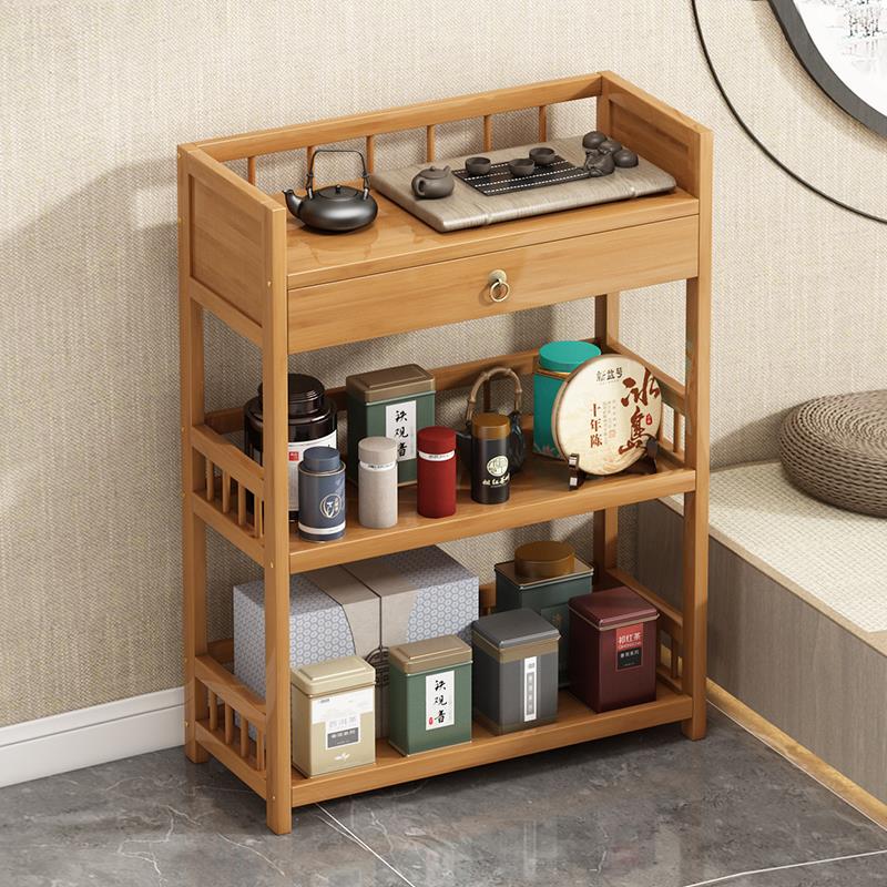 置物架小推车简约客厅厨房落地式多功能多层婴儿零食移动收纳柜