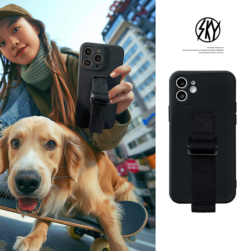 液态腕带16苹果17promax手机壳适用iphone14方便15plus苞米13同款17AIR支架11max硅胶P50防摔12华为mate70pro