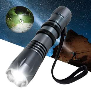 新款强光LED手电筒T6 V6 L2灯珠户外应急便携铝合金超强白光手电