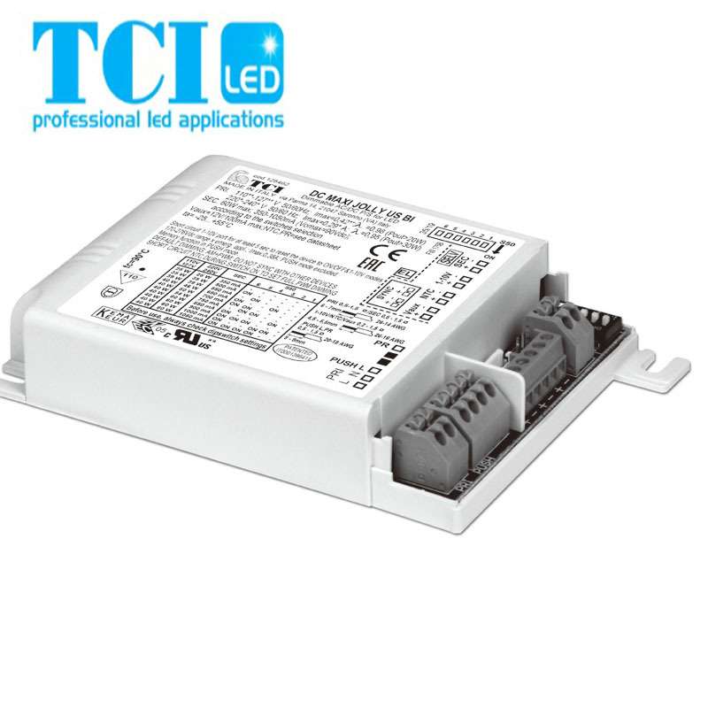 意大利TCI欧洲拨码0 1-10V 60W调光无频闪电源MAXI JOLLY US 60W