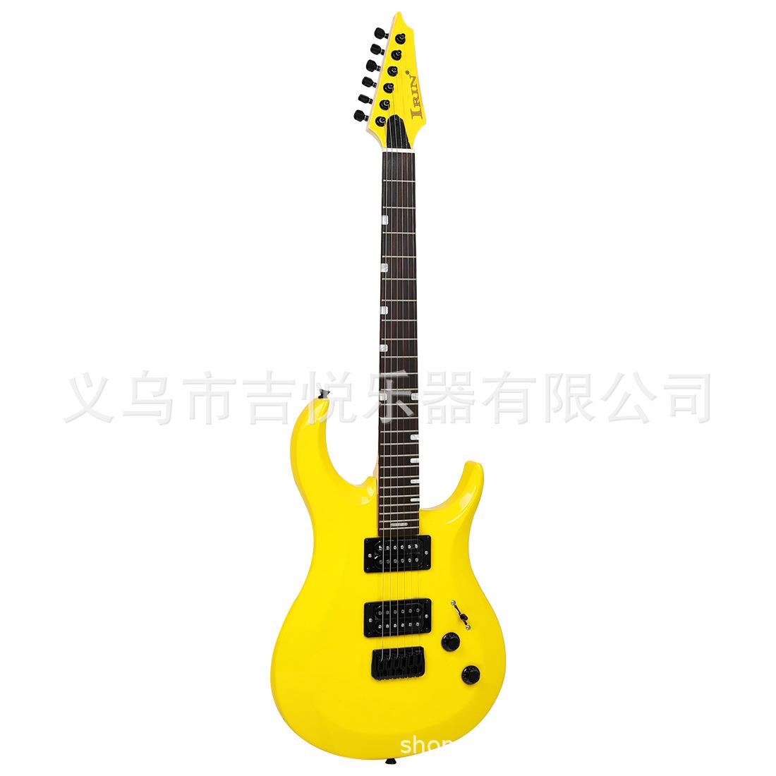 跨境新款专业电吉他演出旅行摇滚入门琴双双拾音器高档实木电吉他