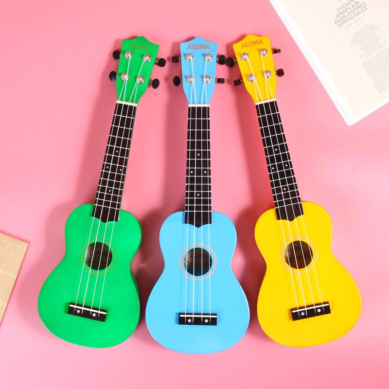 ALOHA21寸椴木尤克里里ukulele可弹奏乐器小吉他工厂logo贴图