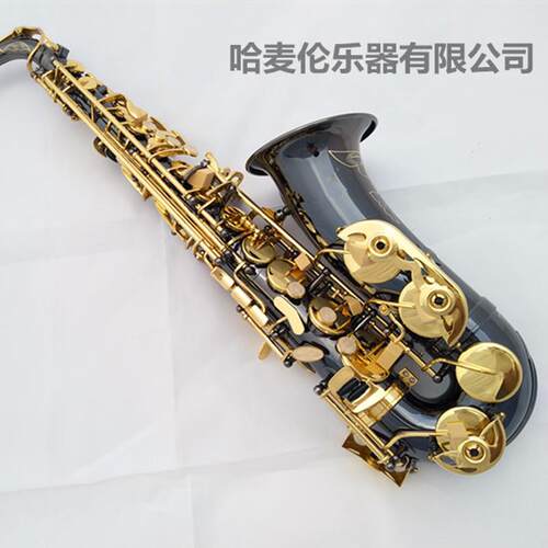 哈麦伦 降E中音萨克斯风 萨克斯管 萨克斯乐器表面黑镍金处理