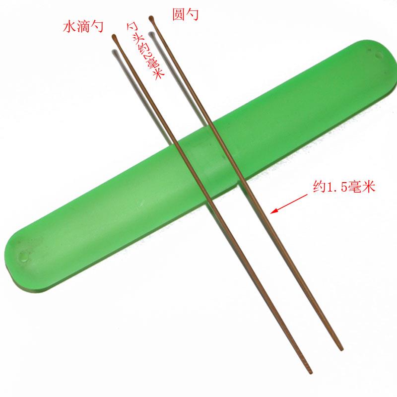 点道竹耳勺手工打磨水滴勺圆勺采掏耳四川技师专用细小勺楠竹老竹