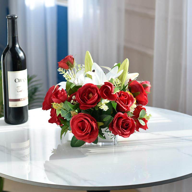 客厅茶几台花会议桌花摆件餐厅酒店餐桌花摆花KTV桌面装饰仿真花,家居饰品,仿真花/假花,淘宝优惠券,粉丝福利购,淘宝优惠卷