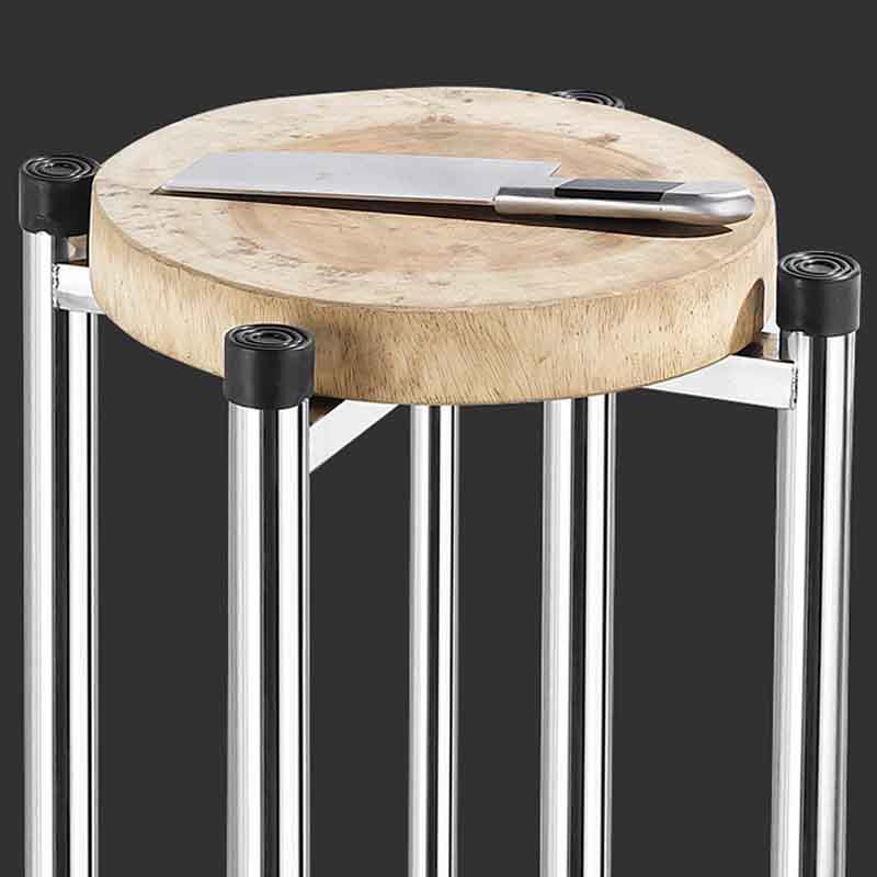 不锈钢砧板架特厚商用三角菜板架厨房落地砍骨砧板台切肉架置物架