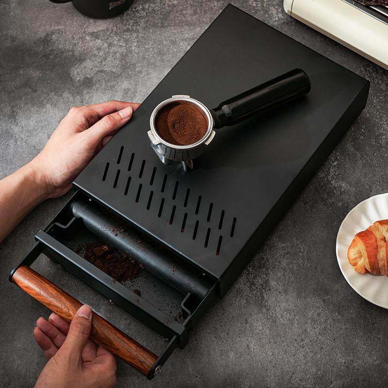 咖啡渣桶抽屉式敲渣盒意式吧台咖啡机粉渣盒加厚废渣盒商用粉渣桶