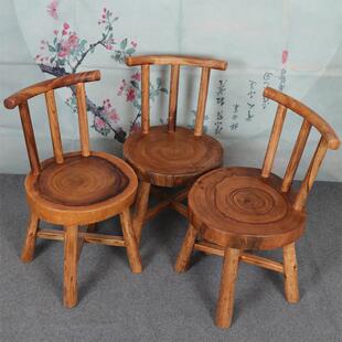 实木椅子靠背椅家用小型办公樟木餐椅客厅餐桌椅中式四脚客椅原木