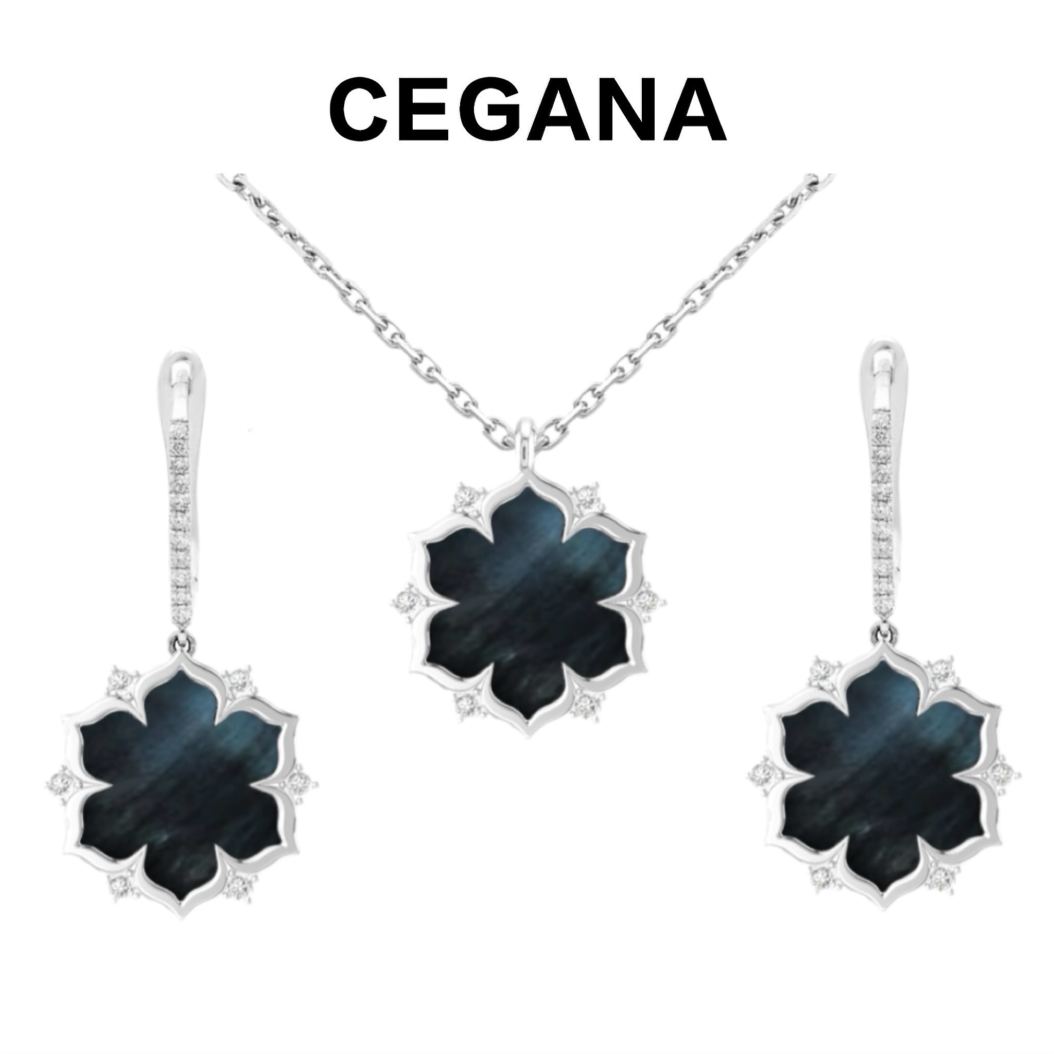 CEGANA宝相花系列【黑天鹅】高质感轻奢设计师耳环