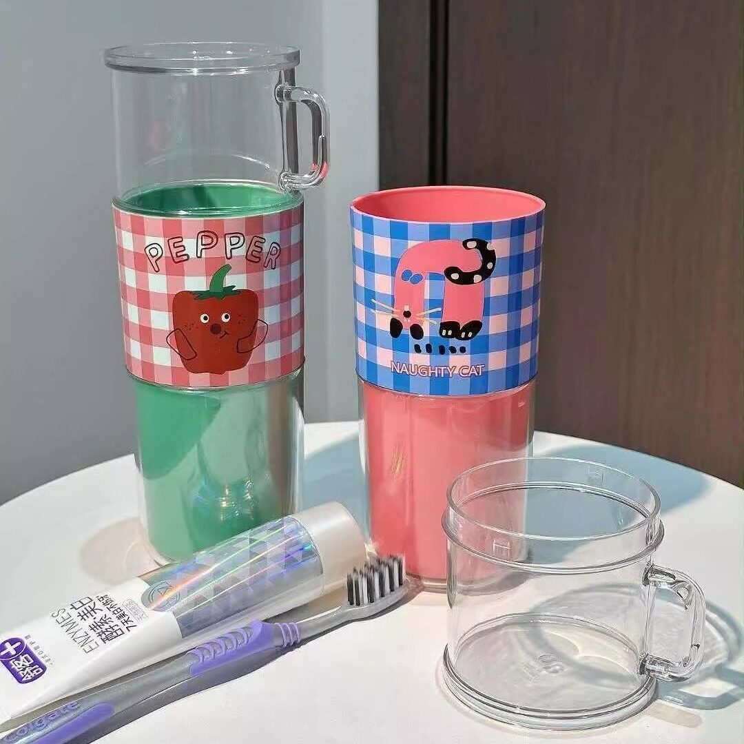 漱口杯刷牙杯牙刷收纳盒牙具杯缸2025新款旅行套装情侣刷牙杯