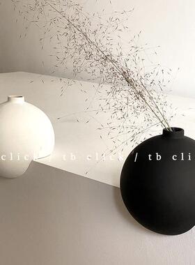 click自制款直角球形花瓶摆件陶瓷置物隔板装饰北欧ins小众设计