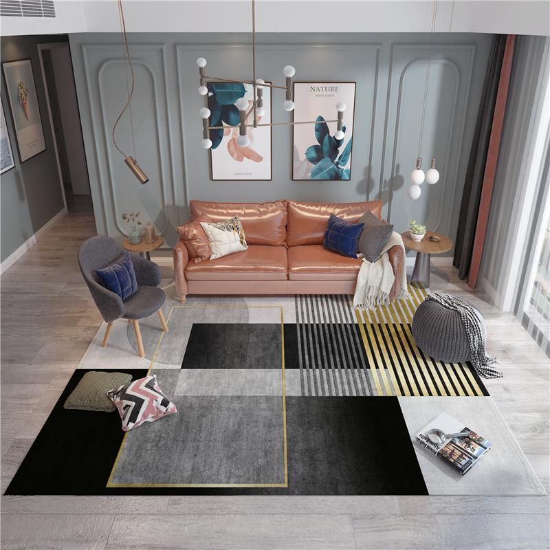 北欧ins茶几垫地毯客厅现代简约地毯大面积卧室床边垫子地垫家用