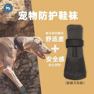 袜泰迪金毛小中型犬户外鞋 户外宠物防护鞋 防脏脚套