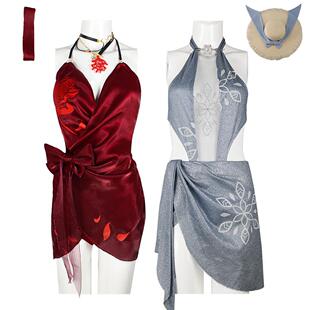 永劫无间cosplay服顾清寒仲夏霜华女宁红夜午后瑰夏泳衣cos服