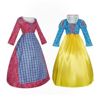 电影真人白雪公主cos服万圣节白雪公主连衣裙服cosplay角色扮演服
