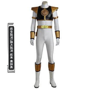 现货恐龙战队Tommy汤米奥利弗龙皇白虎连者cos连体衣服3764