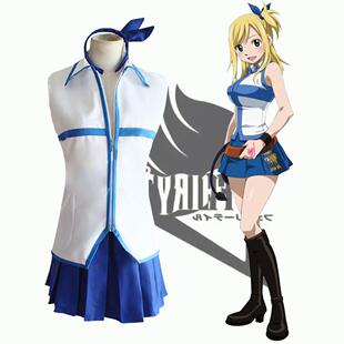 博锐漫妖精的尾巴 露西cos Lucy cosplay服装cosplay动漫服装热销