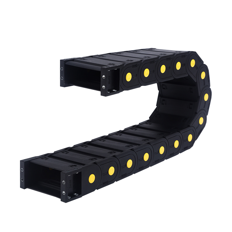 H35尼龙拖链坦克链机床塑料履带增强电I缆线槽高速雕刻机传动链条