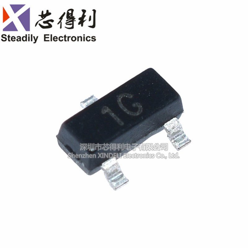 全新 贴片 BC847C 丝印: 1G SOT-23 晶体管 三极管 NPN (50个)