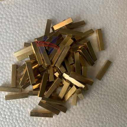 四方铜棒 四方铜棒  方铜棒 紫铜黄柱四方铜柱5  6方 7 8101 2mm