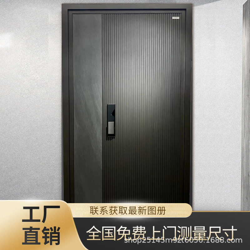 定制大门农村自建房甲级防盗门入户门包安装别墅大门家用铸铝门
