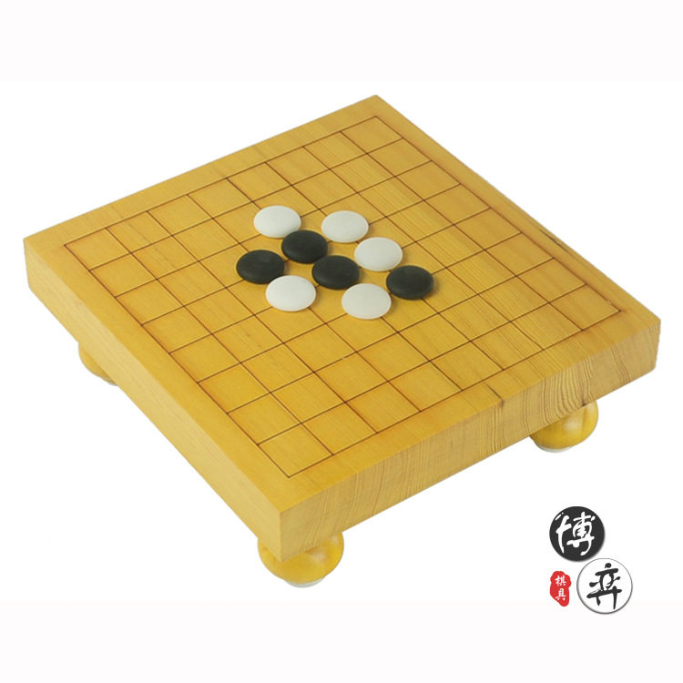 3cm新榧实木9线带脚围棋盘新学棋盘 刻线休闲娱乐厂家直销可定制