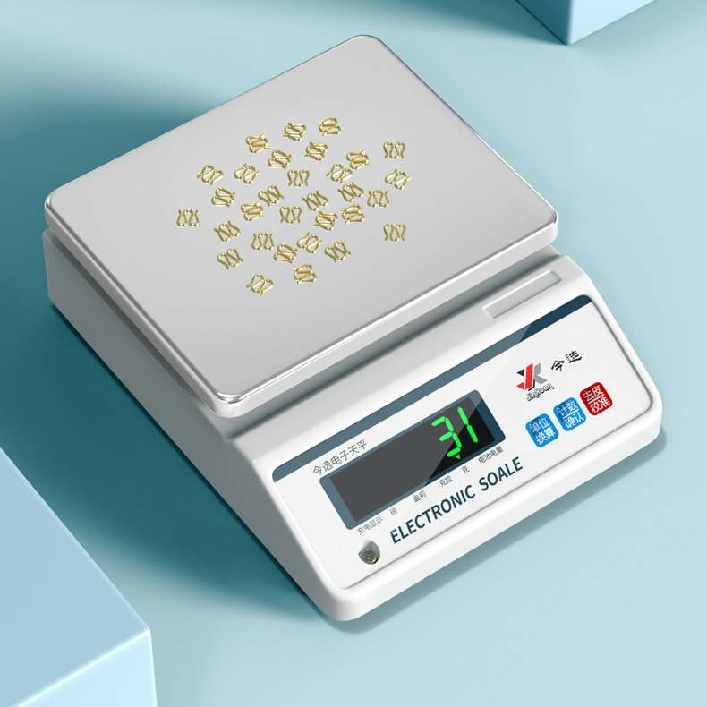高精度精准计数秤克秤电子秤0.1g精密工业称重电子称台秤商用30kg