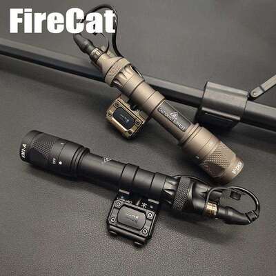 户外M300VM600V强光照明爆闪手电筒鼠尾长亮开关尾盖套装组合