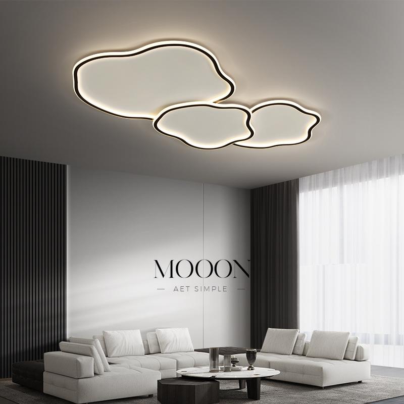 全铜客厅灯现代简约大气吸顶灯极简轻奢客厅主灯2024年新款灯具