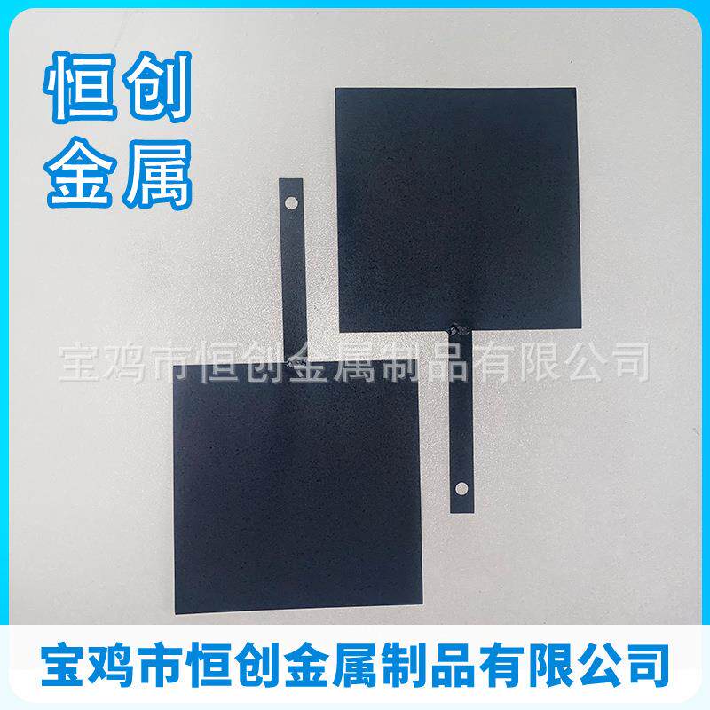 宝鸡恒创 铂金钛网 白金钛网 镀铂电极 试验铂电极