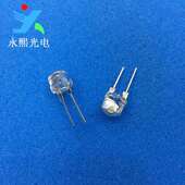 F8草帽0.5w红色LED二极管直插灯珠 8mm高亮红灯 红光