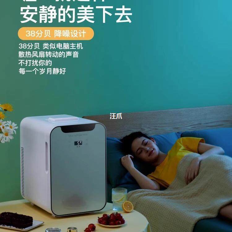 车载小型冰箱保鲜冷冻迷你款小冰柜汽家两用宿舍单人用冷藏箱德国