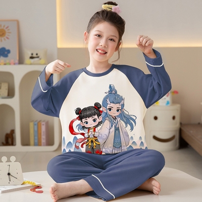 女童儿童睡衣全棉2025新款