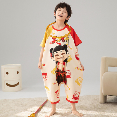 2025新款男童睡衣连体服
