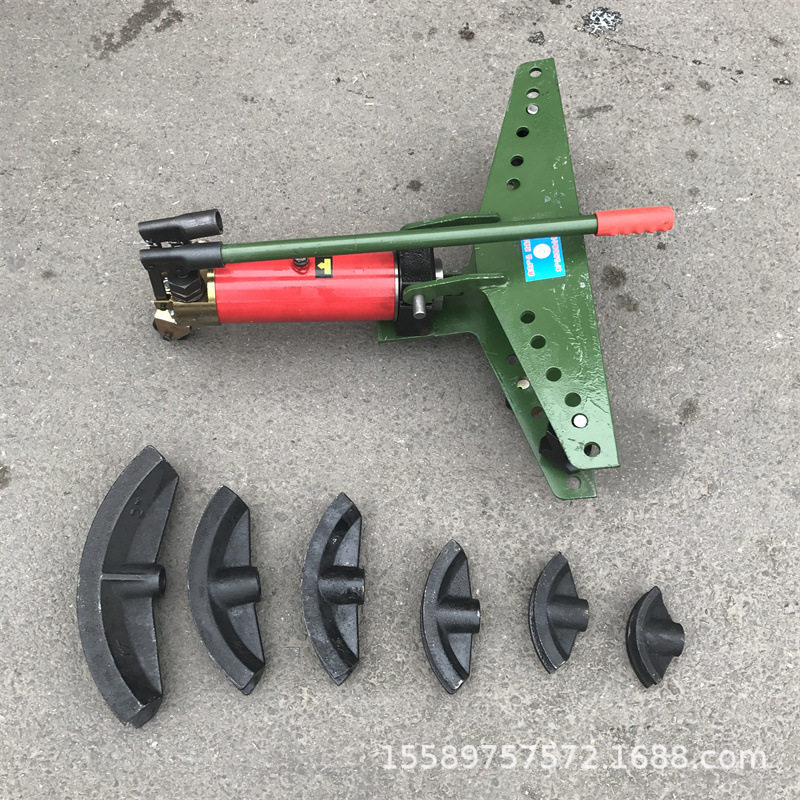 爱威夫手动弯管机圆钢管液压折弯机便携式手动液压弯管机